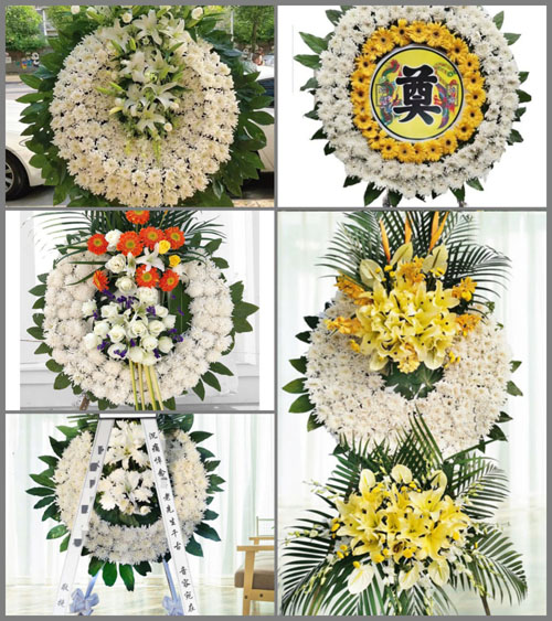 山东青岛平度市崔家集镇捎门村花圈速递